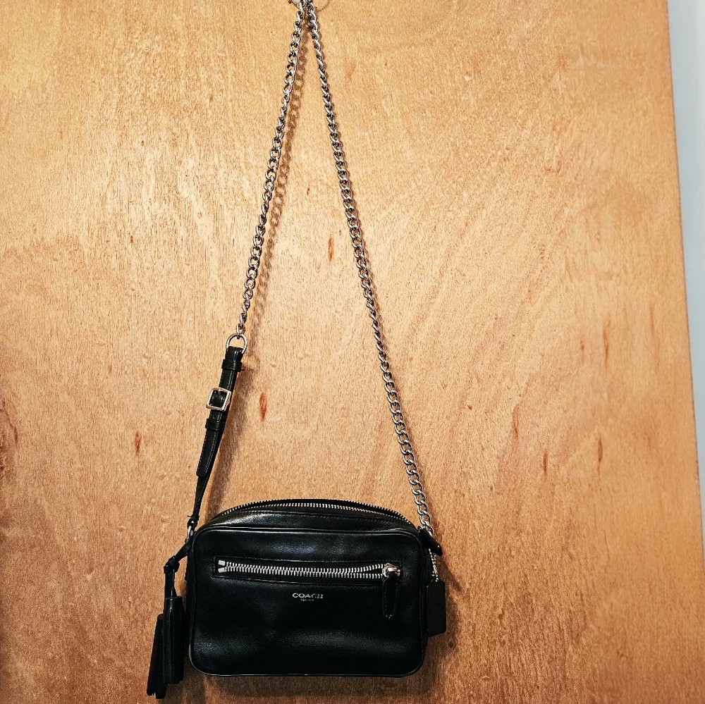 Coach 2013 Legacy Leather Flight Crossbody Bag-Black - Picture 3 of 16